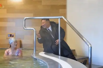 Kim Jong-un kaplıca denetledi