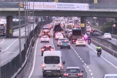 İstanbul'da trafik yoğunluğu