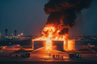 Dubai'de kaos sürüyor: İran havalimanını ve yakıt depolarını vurdu