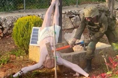 İsa heykeline saldırı, İsrail’de Filistin'deki katliamdan daha çok tepki çekti